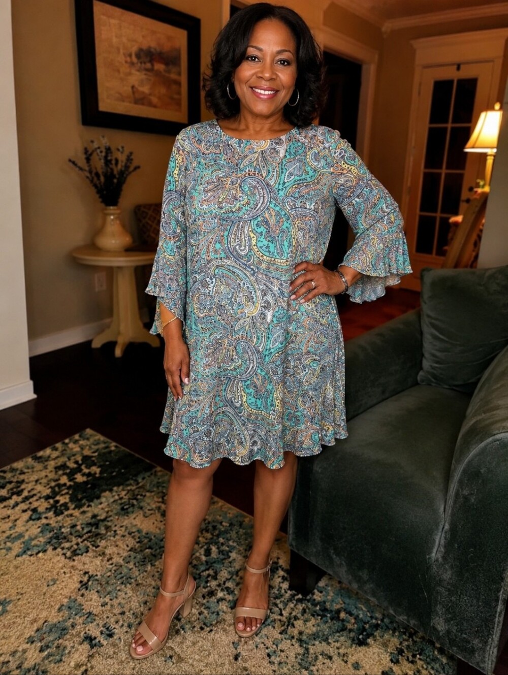 Paisley Midi Dress